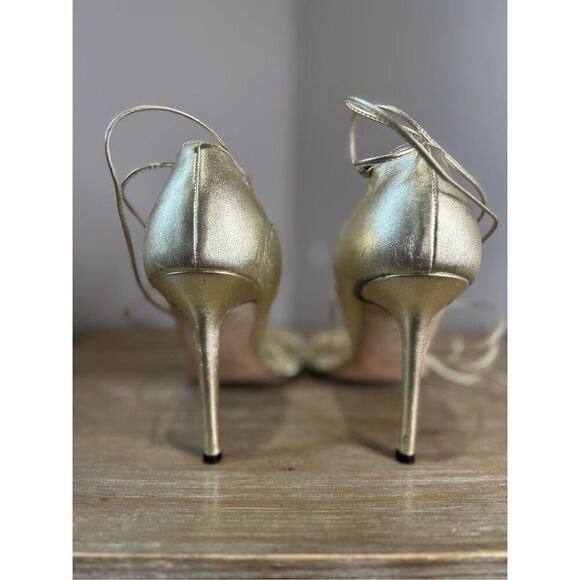 Michael Kors gold strap heels - Picture 3 of 11